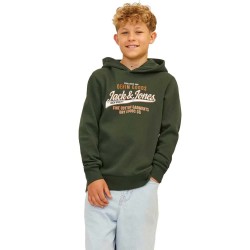суичър,детски,блузи,jack,&,jones,logo,hoodie,kombu,green,print,white,marmelade,(green)