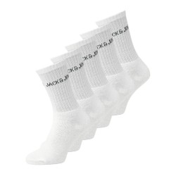 чорапи,мъжки,чорапи,jack,&,jones,regen,tennis,socks,5,pairs,white,(white,pack,white,white,white,white)