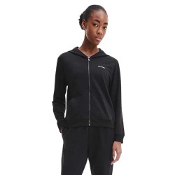 блуза,дамски,блузи,calvin,klein,lounge,full,zip,sweatshirt,black