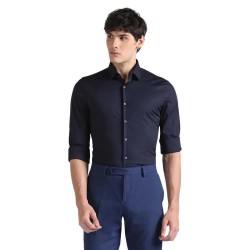 риза,с,дълъг,ръкав,мъжки,ризи,calvin,klein,stretch,slim,fit,long,sleeve,shirt,night,sky,(blue)