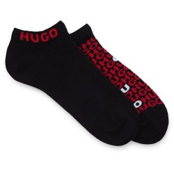 чорапи,мъжки,чорапи,hugo,as,stacked,10262423,socks,2,pairs,black
