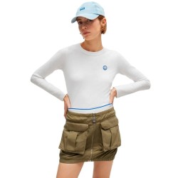 тениска,дамски,тениски,hugo,daliria,10258980,blue,long,sleeve,t,shirt,white