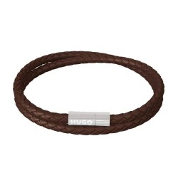 бижутерия,hugo,doublebraid,10253573,bracelet,brown,(medium,brown)
