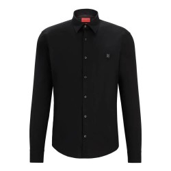 Риза с дълъг ръкав HUGO Ermo 10243670 long sleeve shirt - Black (Black) риза,с,дълъг,ръкав,дамски,ризи,мъжки,ризи,hugo,ermo,10243670,long,sleeve,shirt,black,(black)