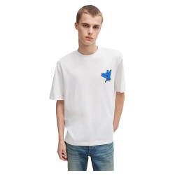 тениска,мъжки,тениски,hugo,nollico,10262283,blue,short,sleeve,t,shirt,white,(white)