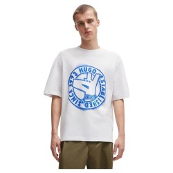 тениска,мъжки,тениски,hugo,norieles,blue,short,sleeve,t,shirt,white