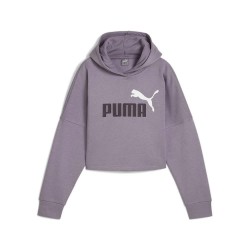 суичър,детски,блузи,puma,ess,logo,cropped,hoodie,purple