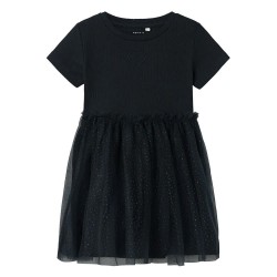 рокля,детски,поли,и,рокли,name,it,harana,tulle,short,sleeve,short,dress,red,(dark,sapphire)