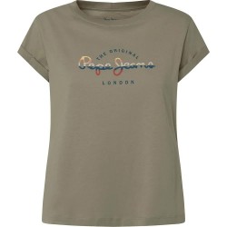 тениска,дамски,тениски,pepe,jeans,evette,short,sleeve,t,shirt,green,(washed,green)