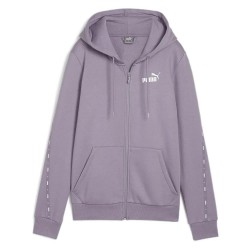 блуза,дамски,блузи,puma,ess,tape,full,zip,sweatshirt,purple