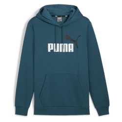 суичър,мъжки,пуловери,puma,ess+,2,col,big,logo,hoodie,cold,green,(blue)