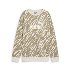 блуза,дамски,блузи,puma,ess+,animal,aop,sweatshirt,beige