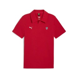 мъжки,блузи,с,яка,puma,ferrari,style,short,sleeve,polo,red