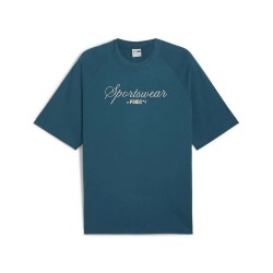 тениска,мъжки,тениски,puma,classics+,oversized,short,sleeve,t,shirt,blue,(cold,green)