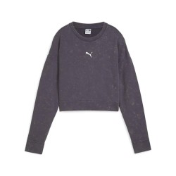 блуза,дамски,блузи,puma,dare,to,gym2k,relaxed,washed,sweatshirt,grey