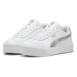 маратонки,дамски,маратонки,puma,roma,feminine,metallic,trainers,white,silver,(white)