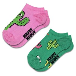 чорапи,детски,чорапи,happy,socks,cactus,short,socks,2,pairs,pink