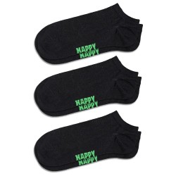 чорапи,мъжки,чорапи,happy,socks,solid,no,show,socks,3,pairs,black,(black)