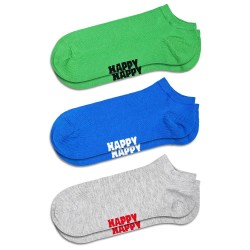 чорапи,мъжки,чорапи,happy,socks,solid,no,show,socks,3,pairs,green,blue,grey,(multicolor)