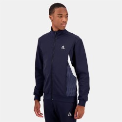 блуза,мъжки,пуловери,le,coq,sportif,heritage,n°1,full,zip,sweatshirt,blue