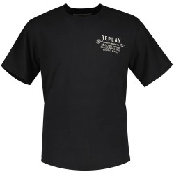 тениска,мъжки,тениски,replay,m6950.000.22662g,short,sleeve,t,shirt,black,(blackboard)