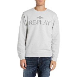 блуза,мъжки,пуловери,replay,m6963.000.23650p,sweatshirt,ice,(white)