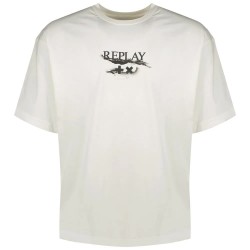 тениска,мъжки,тениски,replay,mmg334.000.23454,short,sleeve,t,shirt,white,(natural,white)