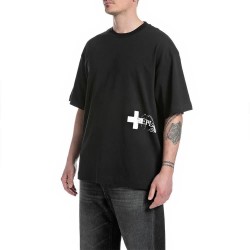 тениска,мъжки,тениски,replay,mmg335.000.23454,short,sleeve,t,shirt,black,(black)