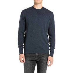 блуза,мъжки,пуловери,replay,uk4488.000.g23680,sweater,indigo,(blue)
