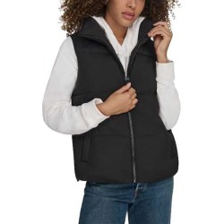потник,дамски,потници,dockers,hd,matte,soft,bubble,puffer,vest,black