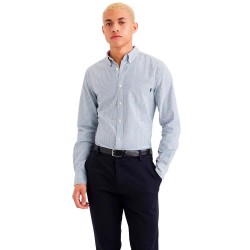 риза,с,дълъг,ръкав,мъжки,ризи,dockers,stretch,oxford,slim,long,sleeve,shirt,blue