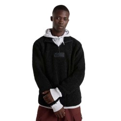 блуза,мъжки,пуловери,vans,boxed,sherpa,half,zip,sweatshirt,black