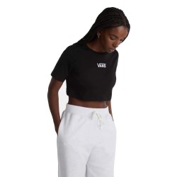 тениска,дамски,топове,vans,flying,v,crop,ii,short,sleeve,t,shirt,black,(black)