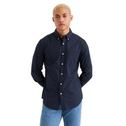 риза,с,дълъг,ръкав,мъжки,ризи,dockers,t3,oxford,slim,long,sleeve,shirt,blue