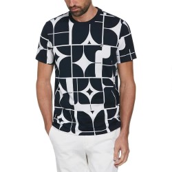 тениска,мъжки,тениски,original,penguin,aop,geo,logo,short,sleeve,t,shirt,multicolor,(dark,sapphire)