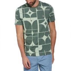 тениска,мъжки,тениски,original,penguin,aop,geo,logo,short,sleeve,t,shirt,laurel,wreath,(green)
