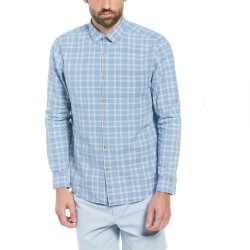 риза,с,дълъг,ръкав,мъжки,ризи,original,penguin,cotton,indigo,plaid,long,sleeve,shirt,blue,(spring,lake)