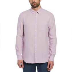 риза,с,дълъг,ръкав,мъжки,ризи,original,penguin,delave,linen,with,pocket,long,sleeve,shirt,purple,(lavender,frost)