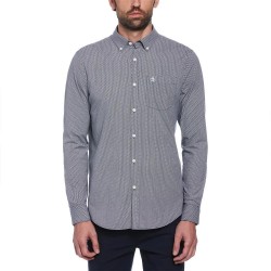 риза,с,дълъг,ръкав,мъжки,ризи,original,penguin,eco,aop,mini,geo,long,sleeve,shirt,blue