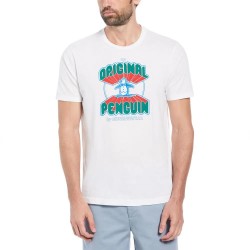 тениска,мъжки,тениски,original,penguin,graphic,3d,tv,pete,short,sleeve,t,shirt,white