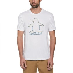 тениска,мъжки,тениски,original,penguin,graphic,hi,def,outline,tv,pete,short,sleeve,t,shirt,white