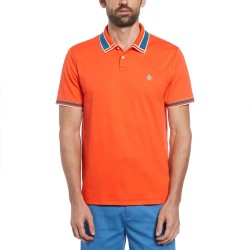 мъжки,блузи,с,яка,original,penguin,organic,novelty,collar,short,sleeve,polo,flame,(orange)