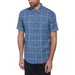 риза,с,къс,ръкав,мъжки,ризи,original,penguin,tencel,aop,grid,logo,short,sleeve,shirt,blue