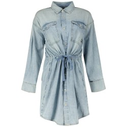 рокля,дамски,поли,и,рокли,g,star,relaxed,drawcord,long,sleeve,short,dress,blue