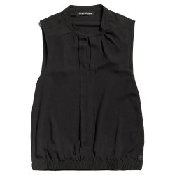 дамски,блузи,дамски,ризи,g,star,stand,up,collar,sleeveless,blouse,black