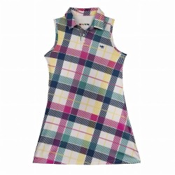 рокля,дамски,поли,и,рокли,oxy,golf,tartan,pigre,inc,dress,multicolor,(green,pink)