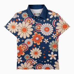 дамски,блузи,с,яка,oxy,golf,big,flower,power,woman,short,sleeve,polo,multicolor,(blue,orange)
