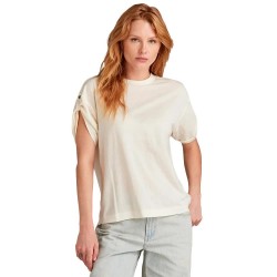 тениска,дамски,тениски,g,star,adjustable,short,sleeve,t,shirt,beige,(antique,white)