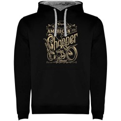 суичър,мъжки,пуловери,kruskis,american,chopper,two,colour,hoodie,black,grey,(black)