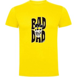 тениска,мъжки,тениски,kruskis,bad,dad,short,sleeve,t,shirt,yellow